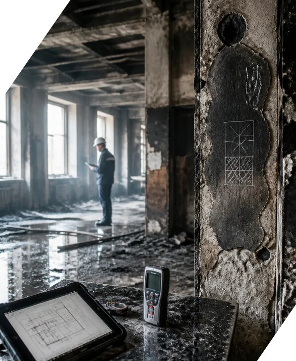 Обследование зданий после пожара в Лиски от 16412 р. | ЭкспертизаРоссия