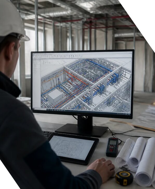 Создание BIM модели инженерных сетей для объектов в Лиски